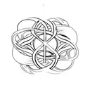 infinity friendship tattoo design idea