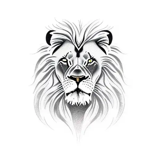 lion scratches  tattoo design idea