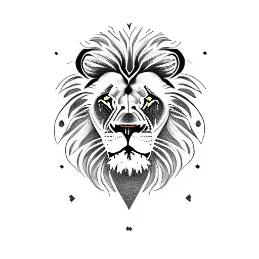 lion scratches  tattoo design idea