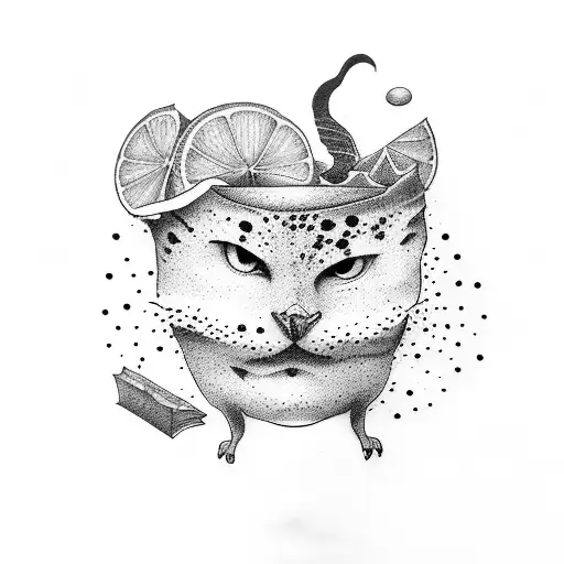 Literature coffee tattoo design idea