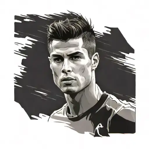 cristiano ronaldo death look tattoo design idea