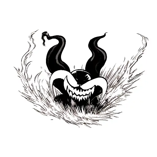 venom tattoo design idea