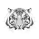 Tiger tattoo design idea