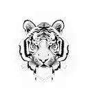 Tiger tattoo design idea