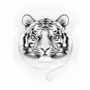 Tiger tattoo design idea