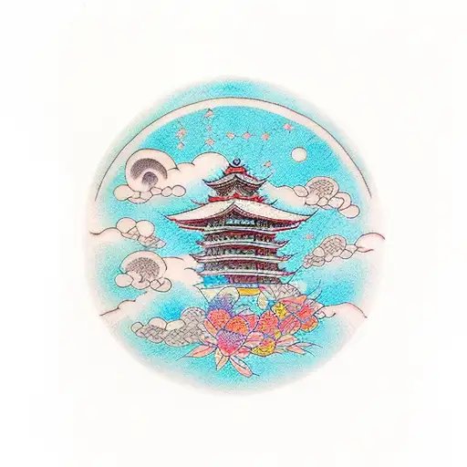 UFO tattoo design idea