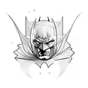 Batman portrait  tattoo design idea