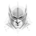 Batman portrait  tattoo design idea
