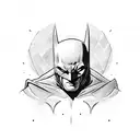 Batman portrait  tattoo design idea