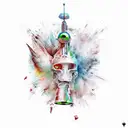 Cardinal domestic_violence tattoo design idea