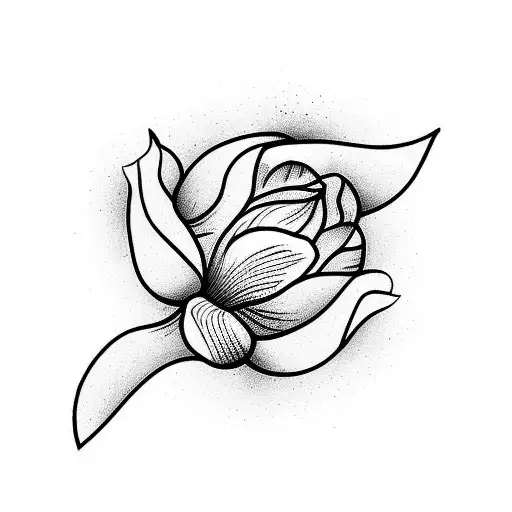 tulip mehndi tattoo design idea