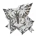 geometric tattoo that will reflect destruction of personal life and their rebuilding in a stronger and more successful tattoo design idea