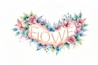 FUCK LOVE tattoo design idea