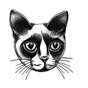 siamese cat tattoo design idea