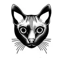 siamese cat tattoo design idea