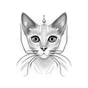 siamese cat tattoo design idea