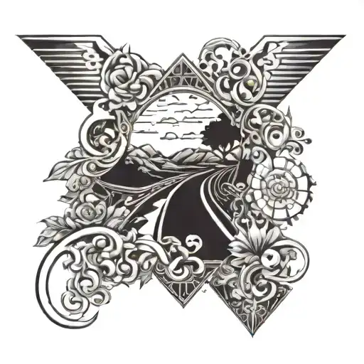 road to riches tattoo design idea