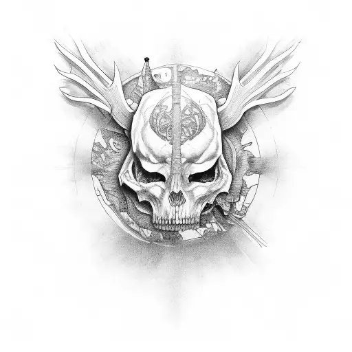 vertabrae down spine tattoo design idea