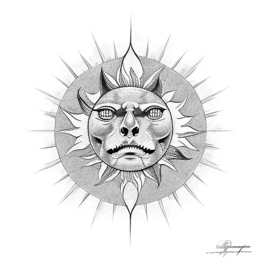 uruguay sun of may tattoo design idea
