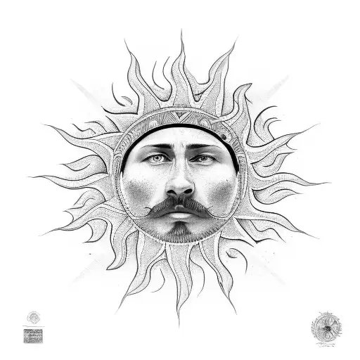uruguay sun of may tattoo design idea