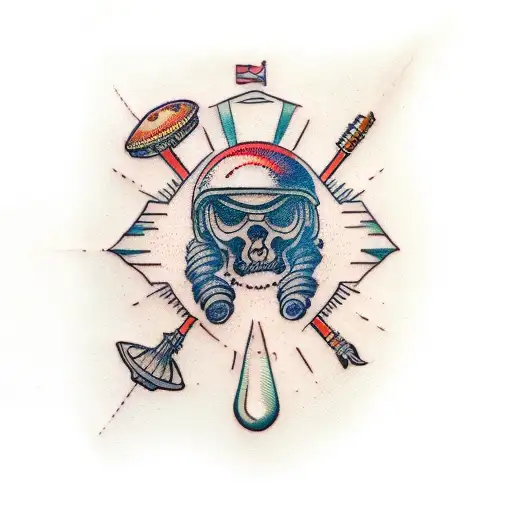Mars tattoo design idea