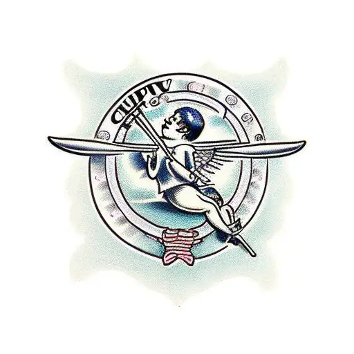 Cupid tattoo design idea