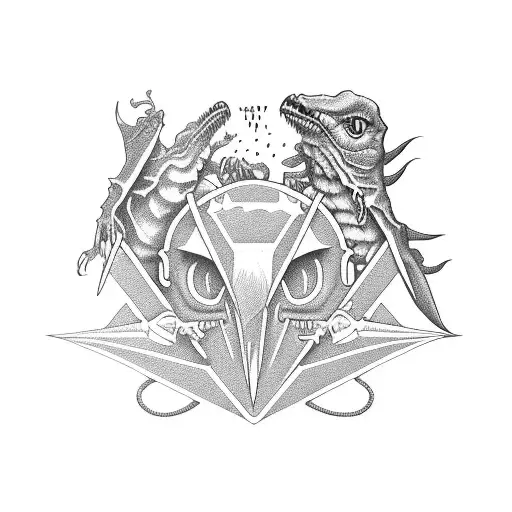 Beastie Boys album cover featuring a pterodactyl tattoo design idea