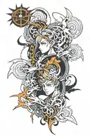 tattoo that represents a difficult past and new strength for the future tattoo design idea