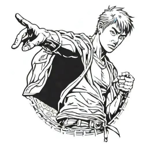 GTO manga cover art featuring Great Teacher Onizuka in a blackwork style tattoo tattoo design idea