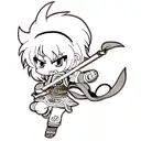 Ukrainian warrior tattoo design idea