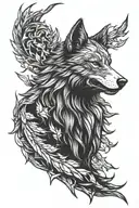 Witcher Wolf Tattoo tattoo design idea