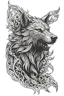 Witcher Wolf Tattoo tattoo design idea