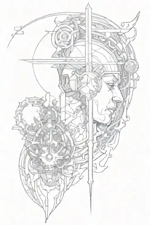 Reflection of intelligience.A reminder of dedication tattoo design idea