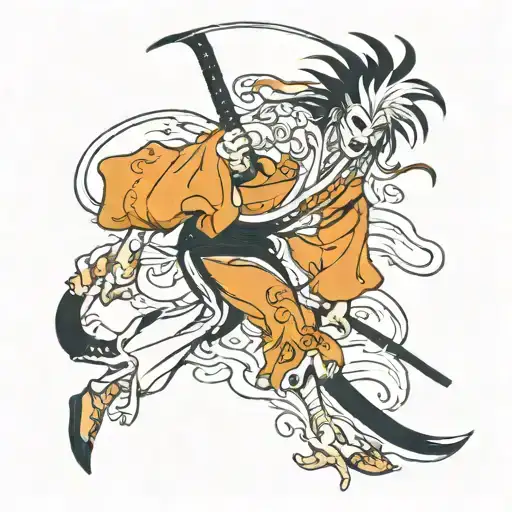 bleach anime tattoo design idea