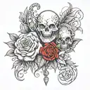 let it all work out tattoo design idea