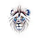 Lion tattoo design idea