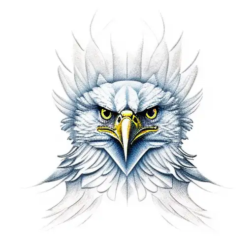 Eagle Face tattoo design idea