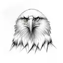 Eagle Face tattoo design idea