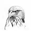 Eagle Face tattoo design idea