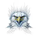 Eagle Face tattoo design idea