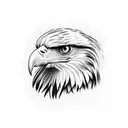 Eagle Face tattoo design idea