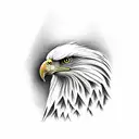 Eagle Face tattoo design idea