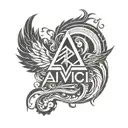 Avicii logo tattoo design idea