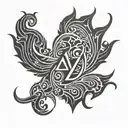 Avicii logo tattoo design idea