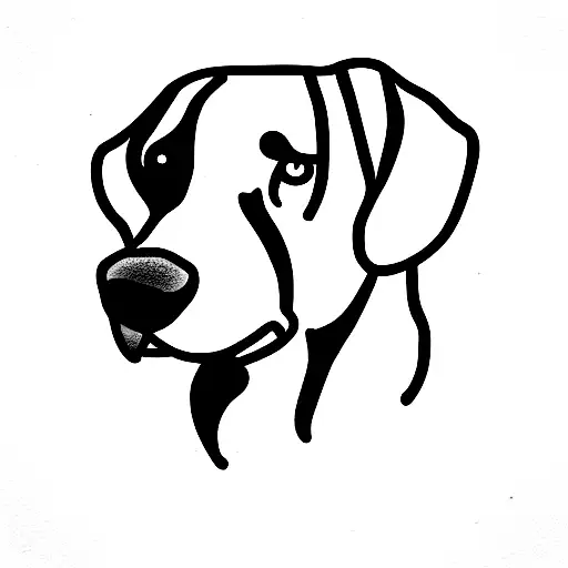 Beagle dog  tattoo design idea