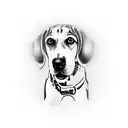 Beagle dog  tattoo design idea
