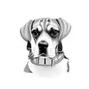 Beagle dog  tattoo design idea