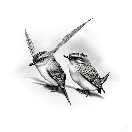 3 little birds tattoo design idea