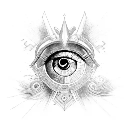 Eye of Ra tattoo design idea