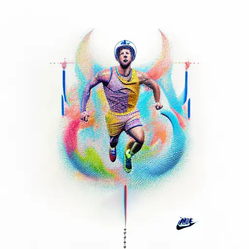 dunk nike tattoo design idea